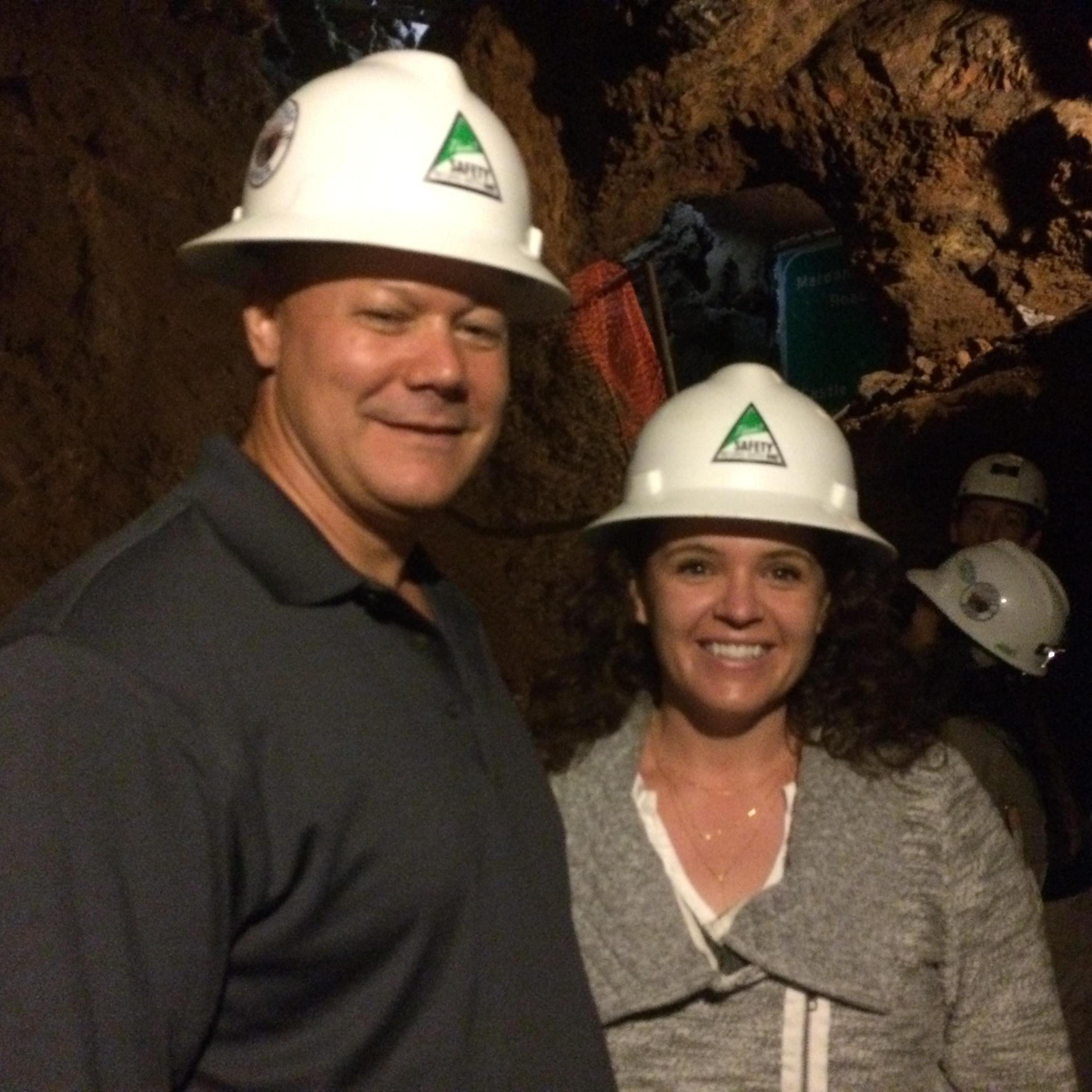 We first said "I love you" on this weekend trip to Aspen- and had a memorable mine tour!!