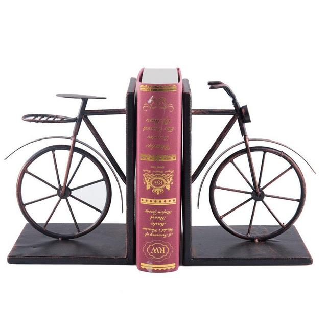Fasmov Vintage Style Bicycle Bookends Art Bookend, Bronze