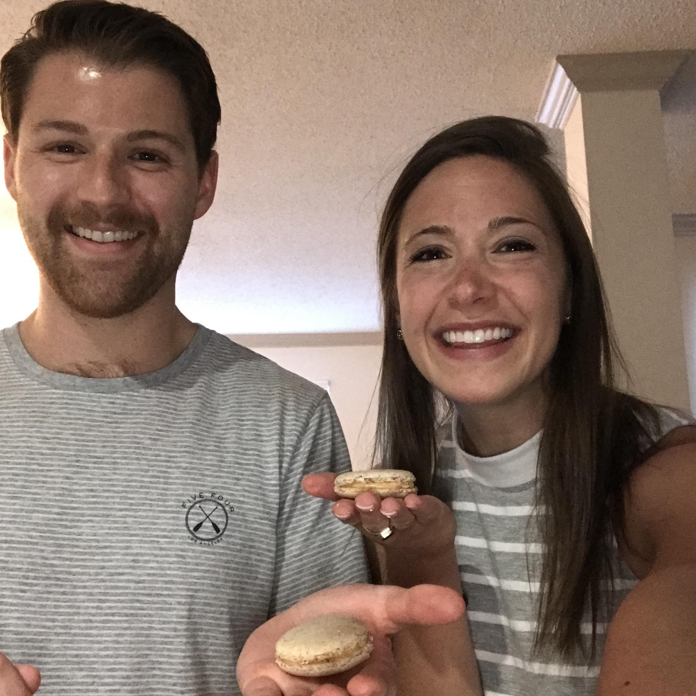 Quarantine baking skills at their peak... salted caramel macarons - April 2020