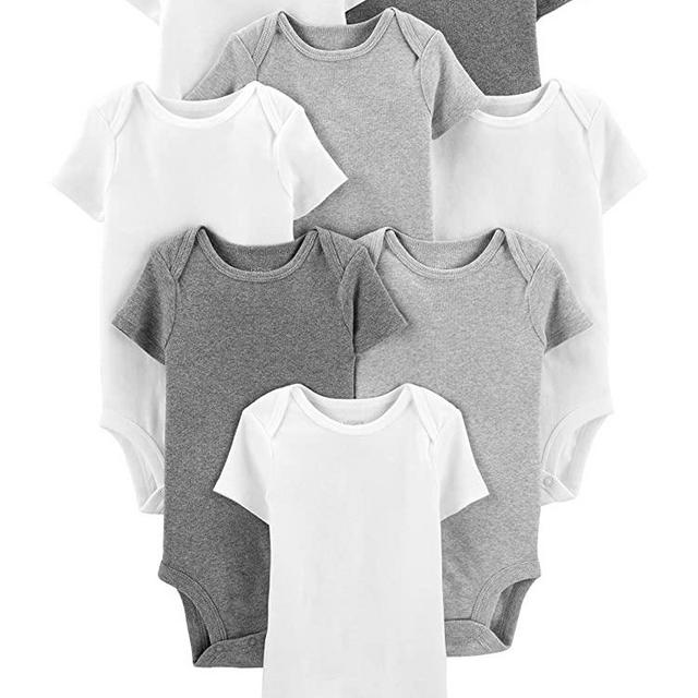 Simple Joys by Carter's Unisex Toddlers and Babies' Short-Sleeve Bodysuit, Pack of 8