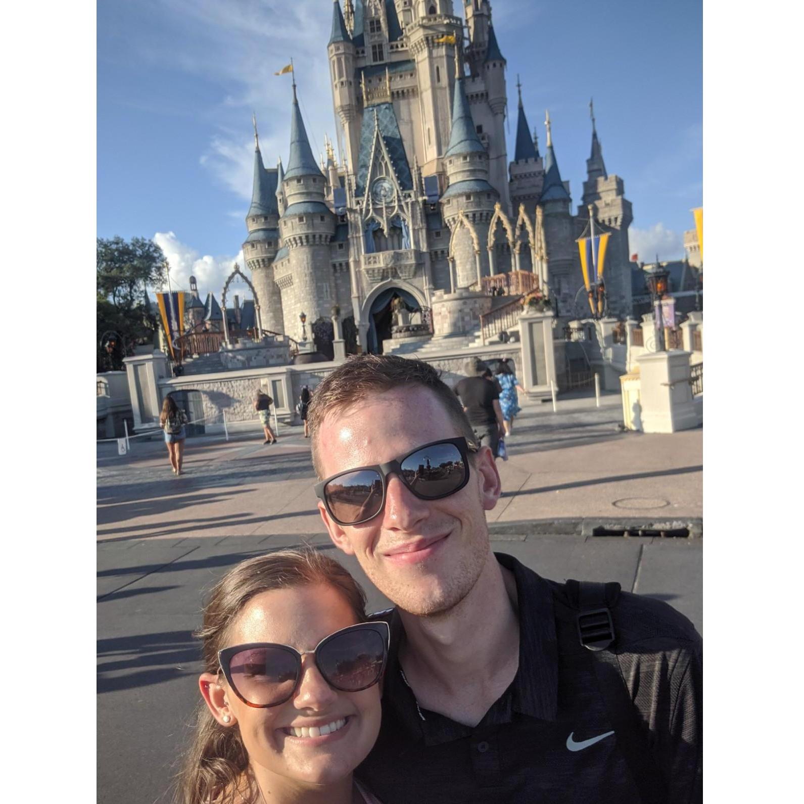 Cinderella's Castle! (Holly definitely though Tim was going to propose here).