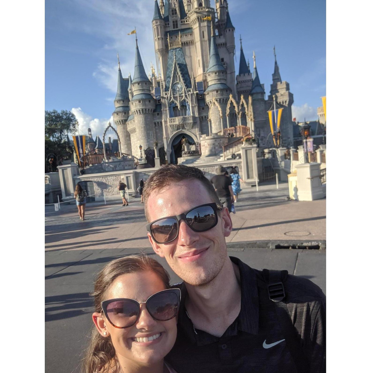 Cinderella's Castle! (Holly definitely though Tim was going to propose here).
