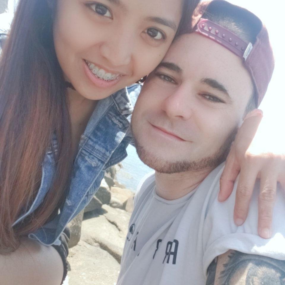 We went to see the beach together for the first time