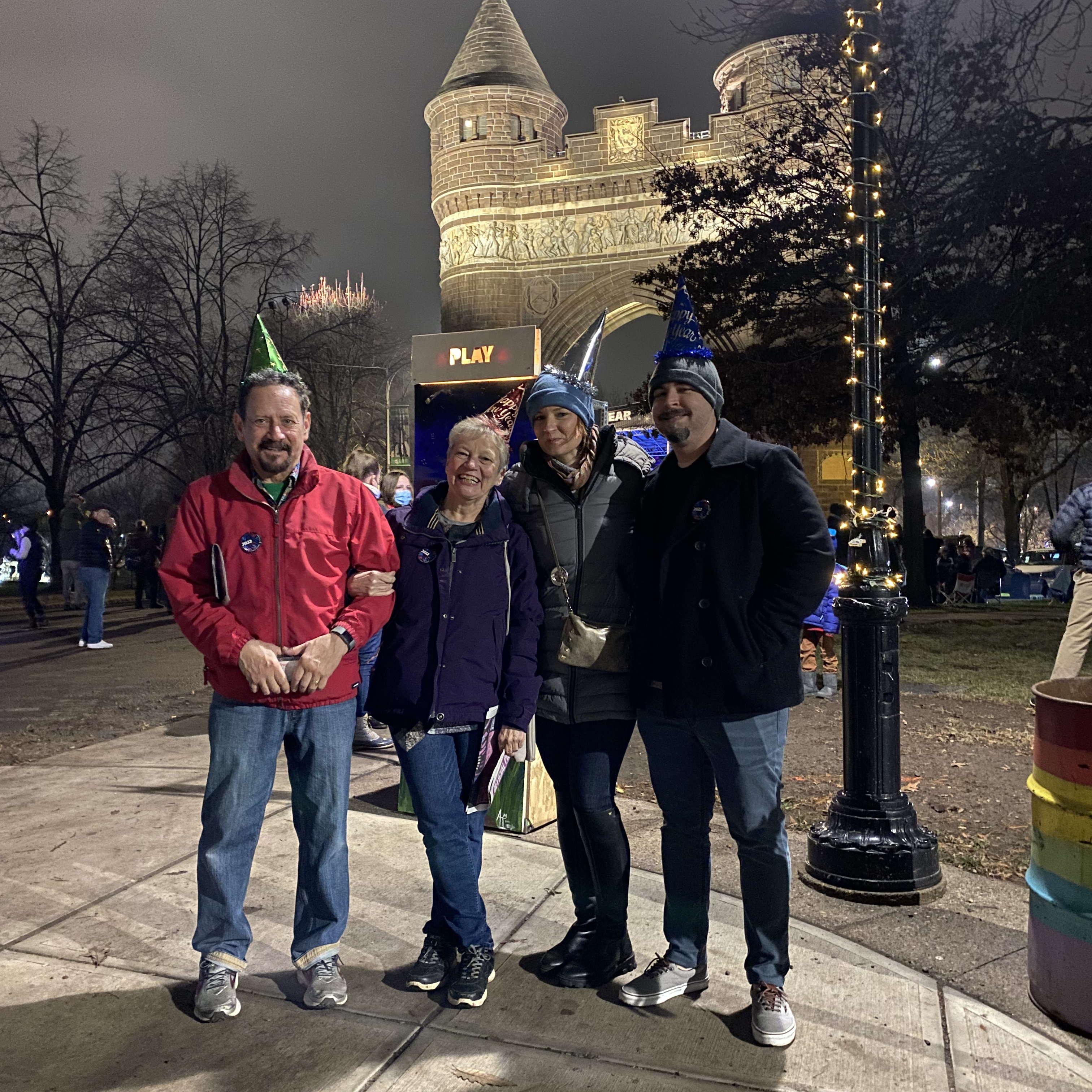 Spending New Years in Connecticut with Kirsten's mom and step-dad