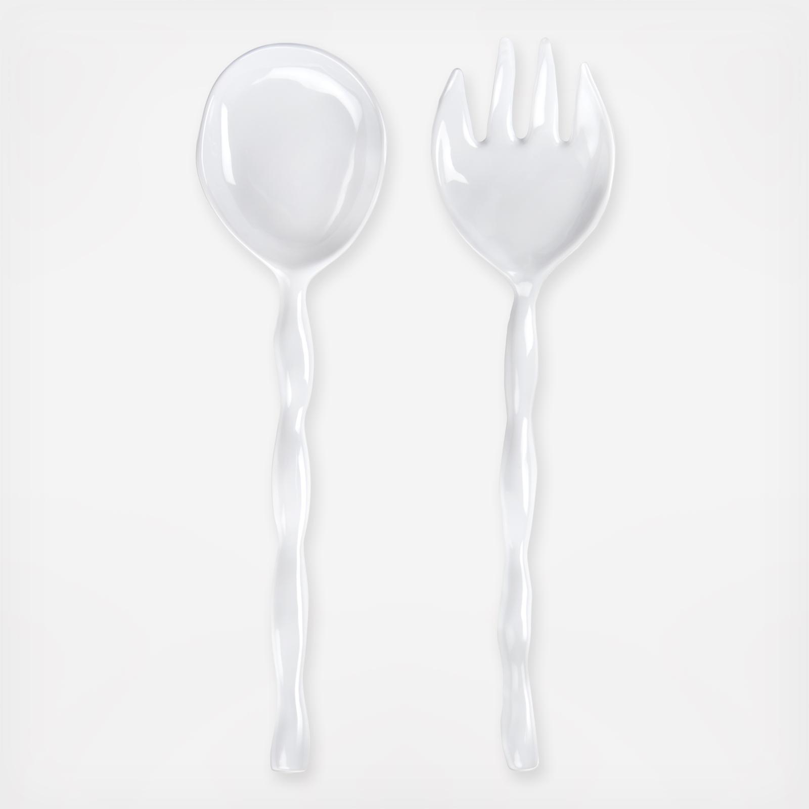 Ruffle Melamine Salad Servers