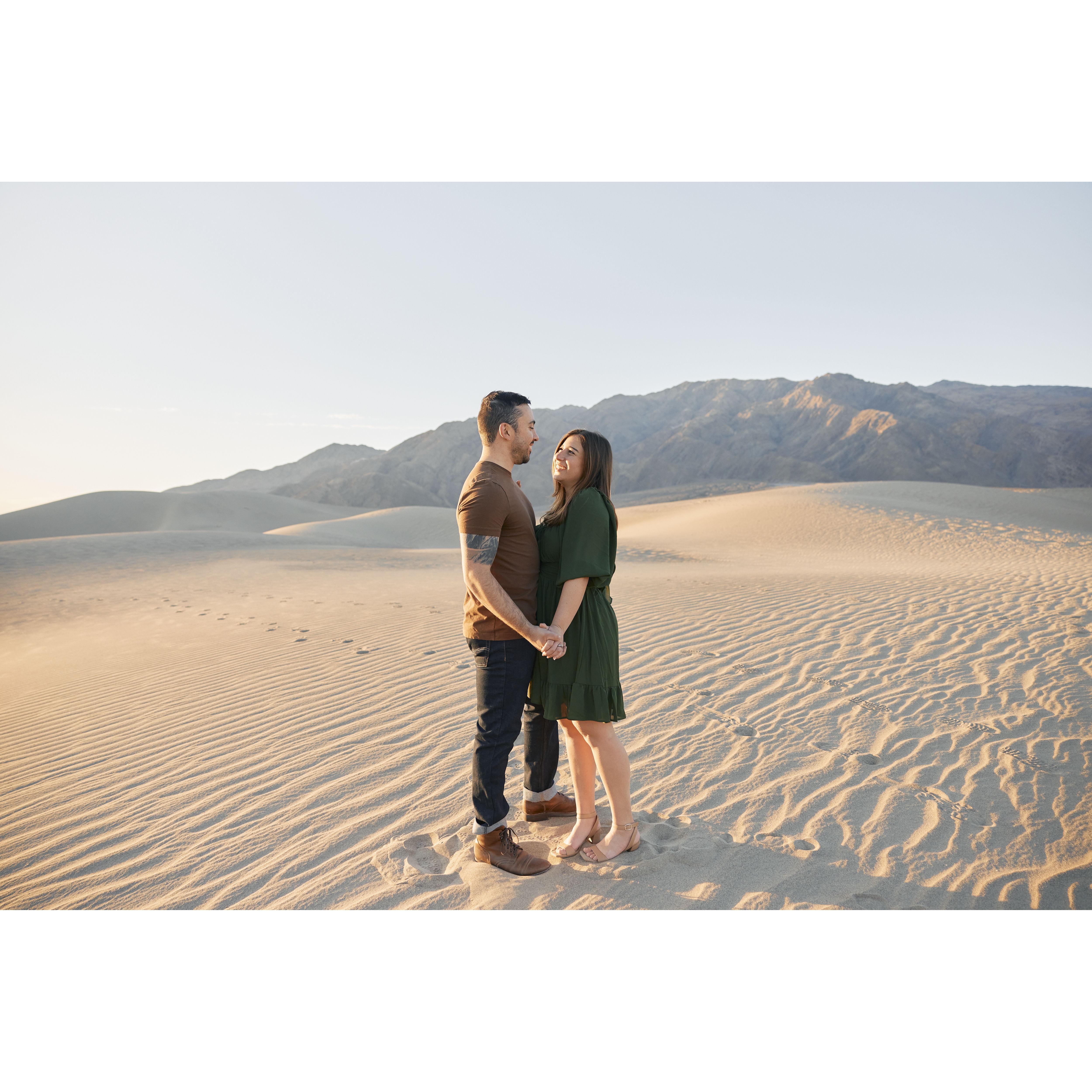 Engagement photos in Death Valley