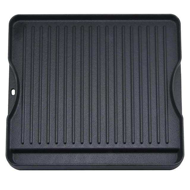 GGC Reversible Cast Iron Grill Griddle for All Camp Chef 14" and 16" Stoves, Double Side Griddle for Camp Chef Explorer 2-Burner, 3-Burner, Single Burner Stove, Cooking Surface 14" x 16"