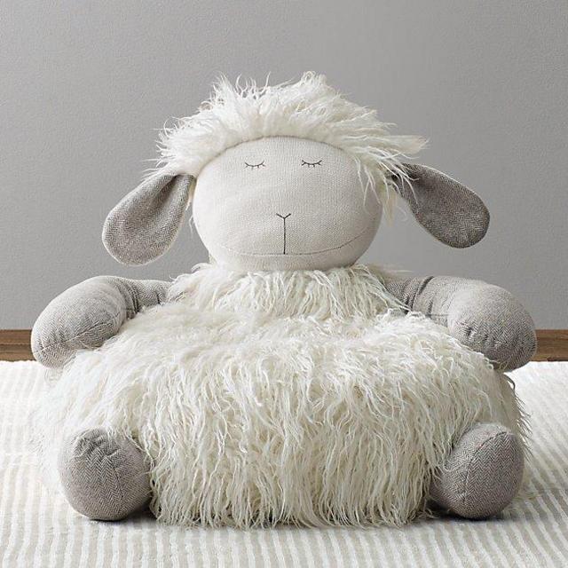 Wooly Plush Lamb Chair