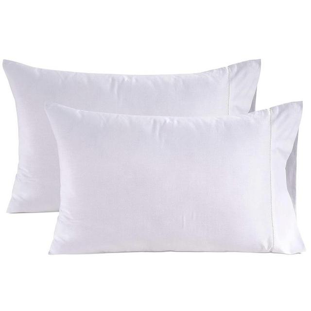 LANE LINEN King Size Pillow Case Set of 2 100% Egyptian Cotton Cases 1000 Thread Count Sateen White Cooling Cover - Perfect for Home Hotels & Hospital Use