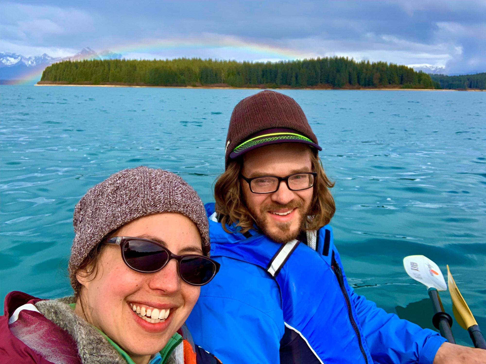 We didn't know that rainbow was there.