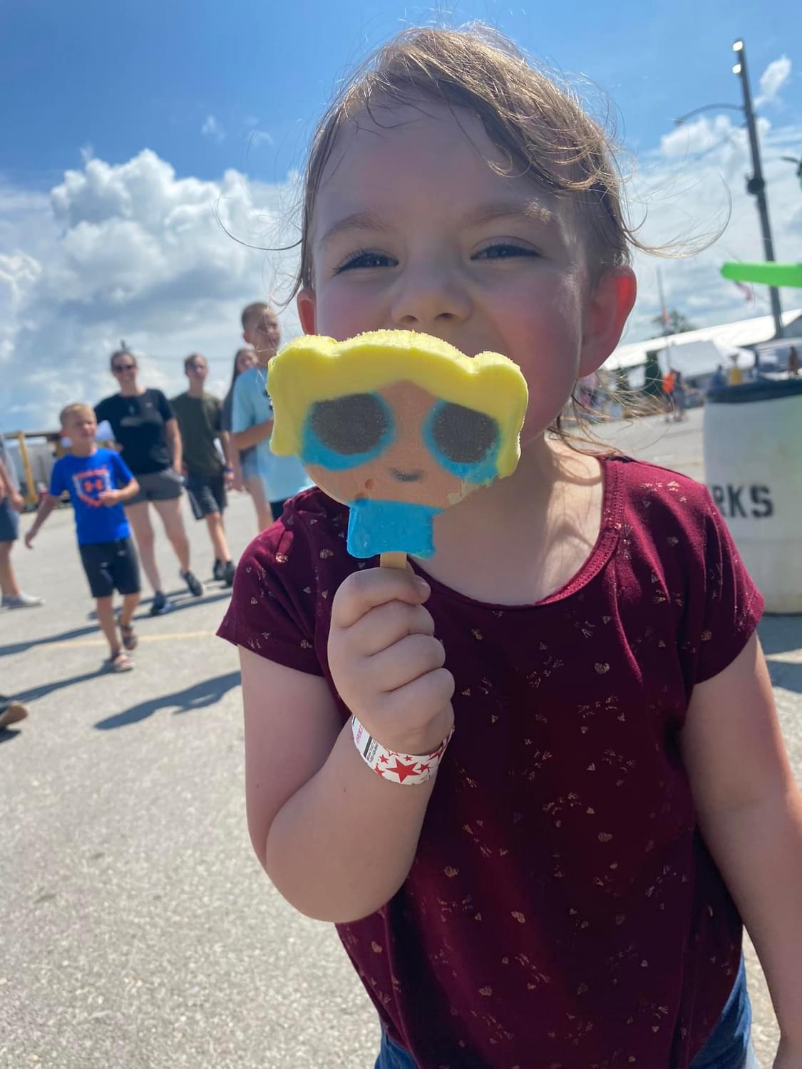 She had a blast at the fair!