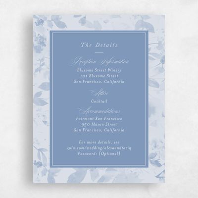 Denim Blue Wedding Enclosure - Hermine