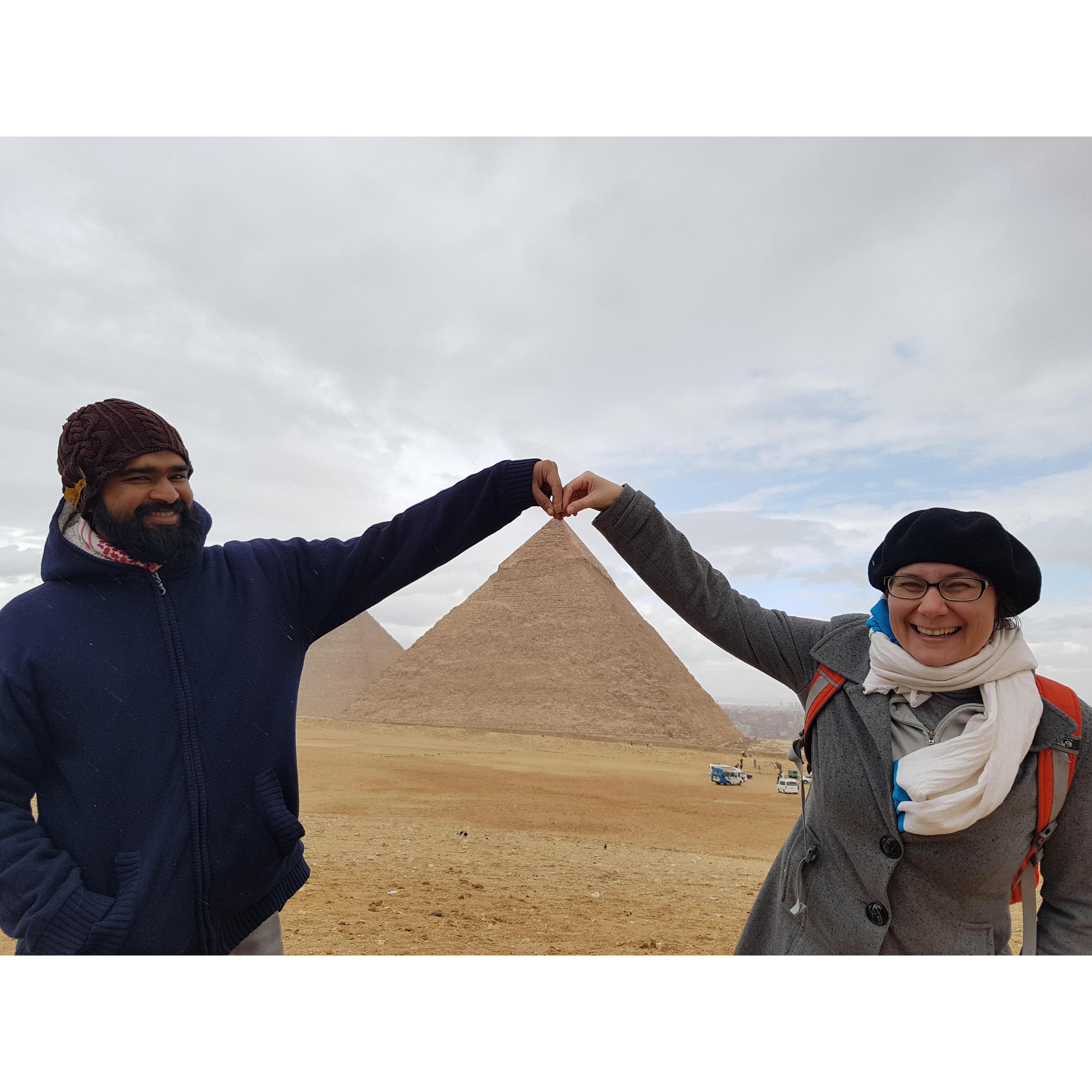 When in Egypt, pose like an Egyptian!