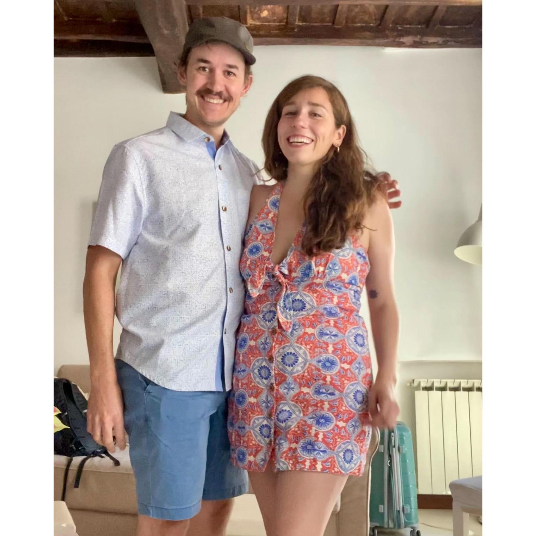 At our Airbnb in Rome!