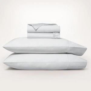 Boll & Branch Signature Hemmed Sheet Set - Sky - King w/ King Cases
