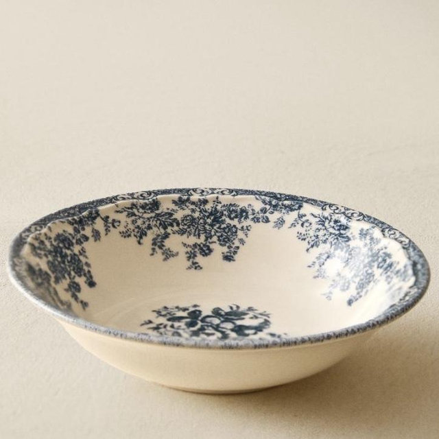 Floral Earthenware Bowl