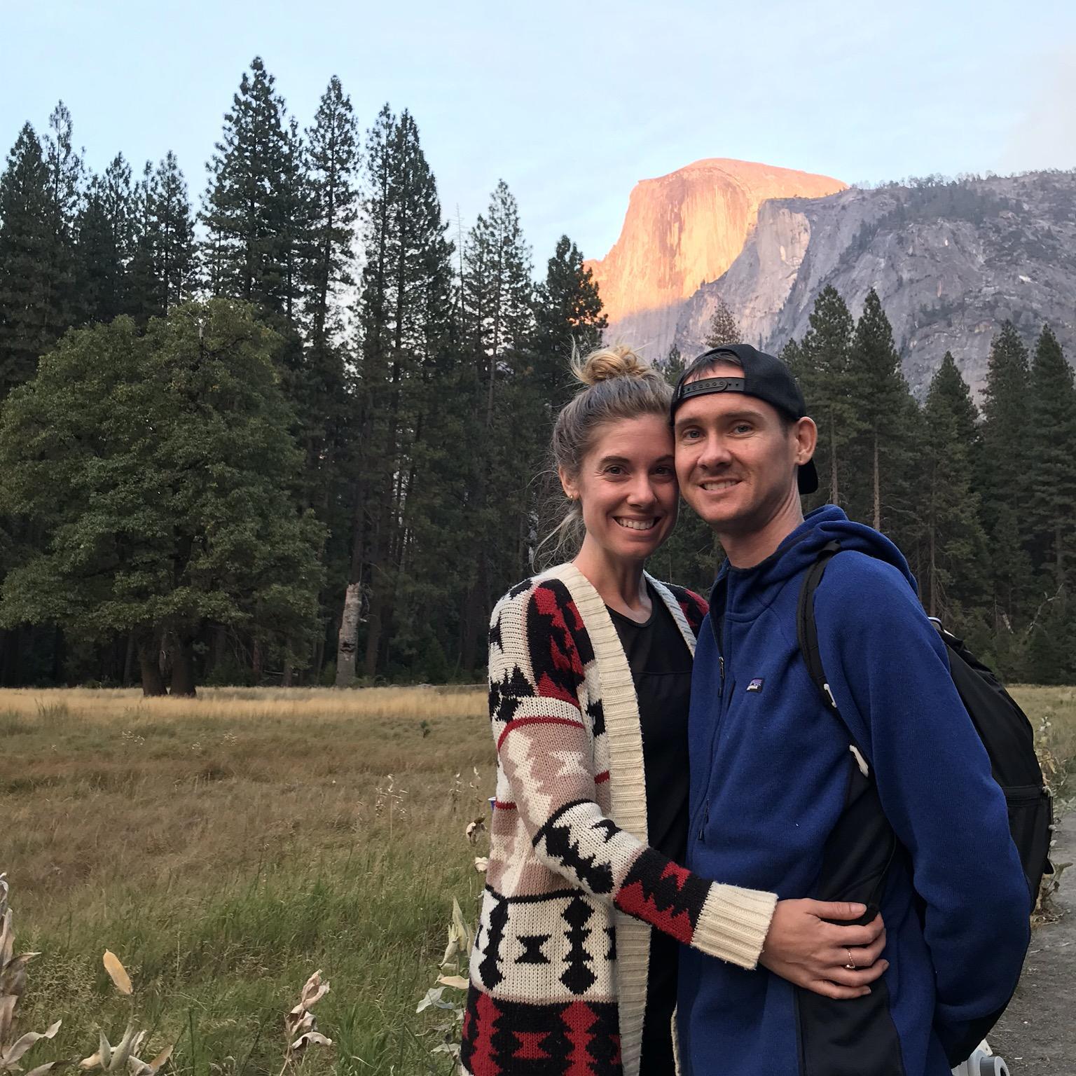 Our Happy Place. Half Dome at sunset in Yosemite.