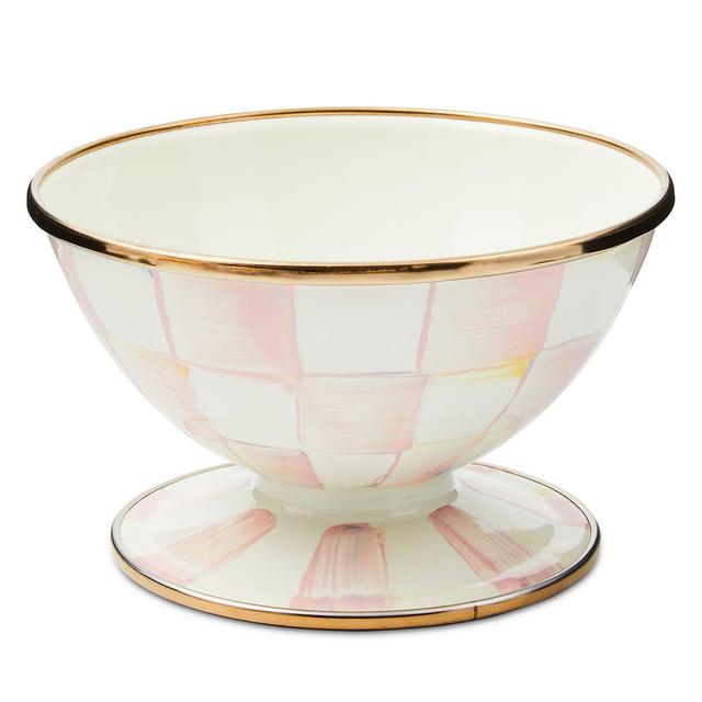 Mackenzie-Childs Rosy Check Ice Cream Dish