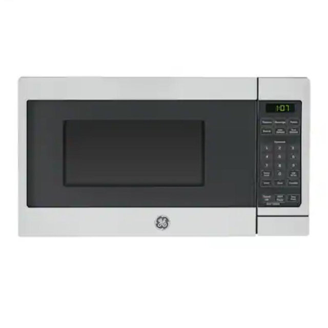 GE - 0.7 Cu. Ft. Countertop Microwave with Convenience Cooking Controls - Stainless Steel