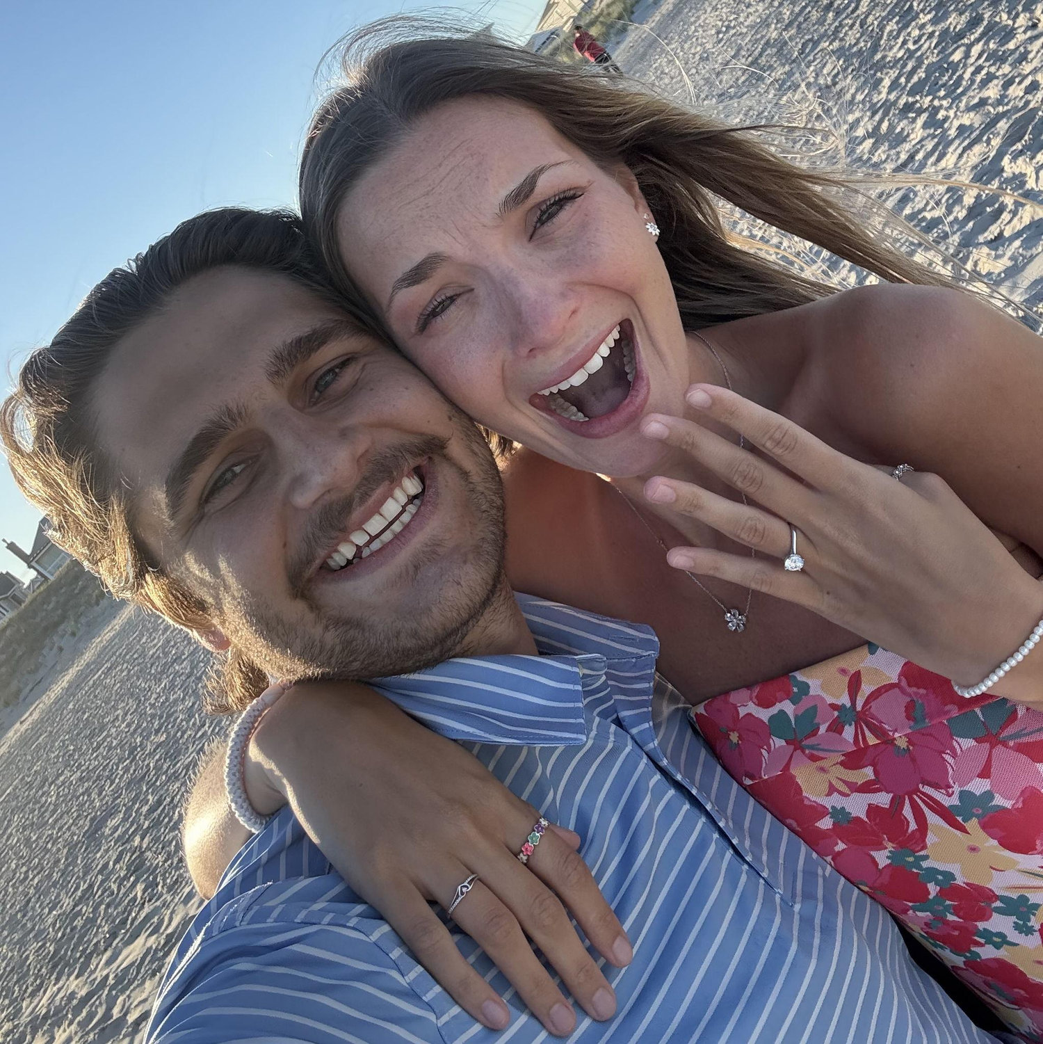Just after Reece proposed - Lindsay was so surprised and the tears of joy did not stop flowing!