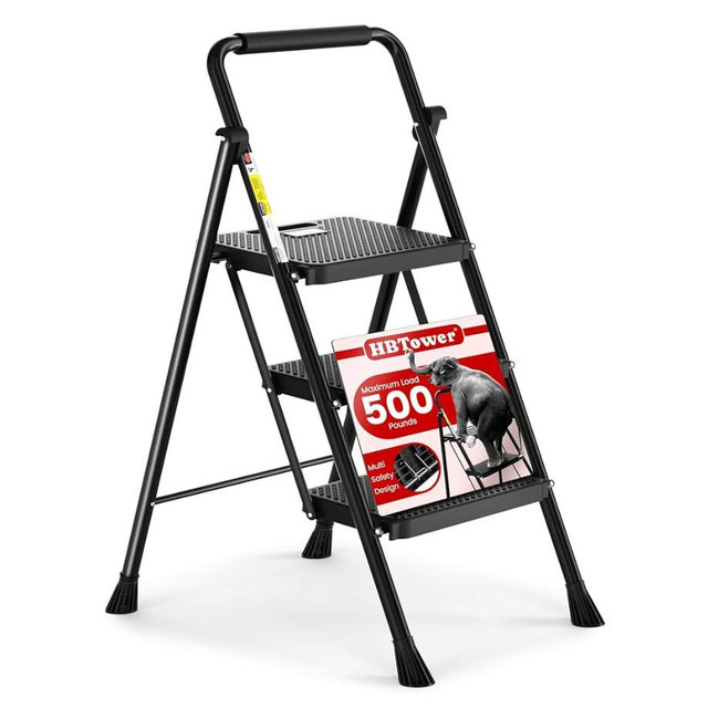 HBTower Step Ladder, Folding Step Stool