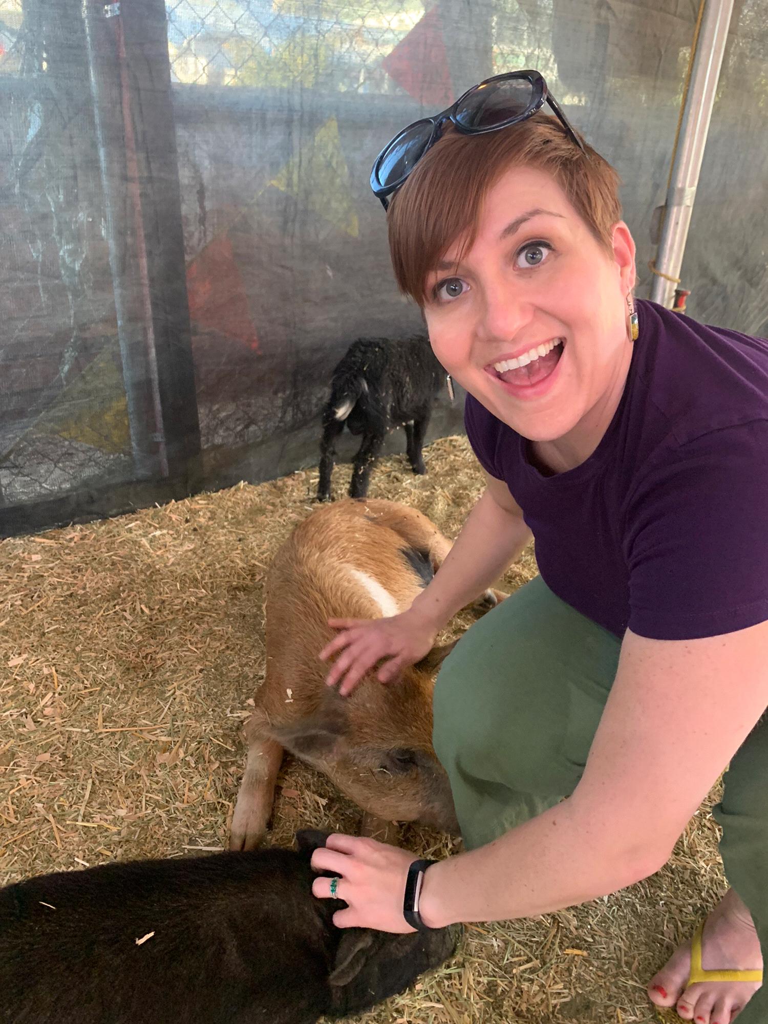 Sarah's favorite animal! Pigs!