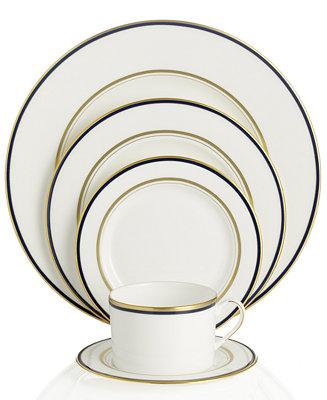 kate spade new york Library Lane Navy 5-Piece Place Setting