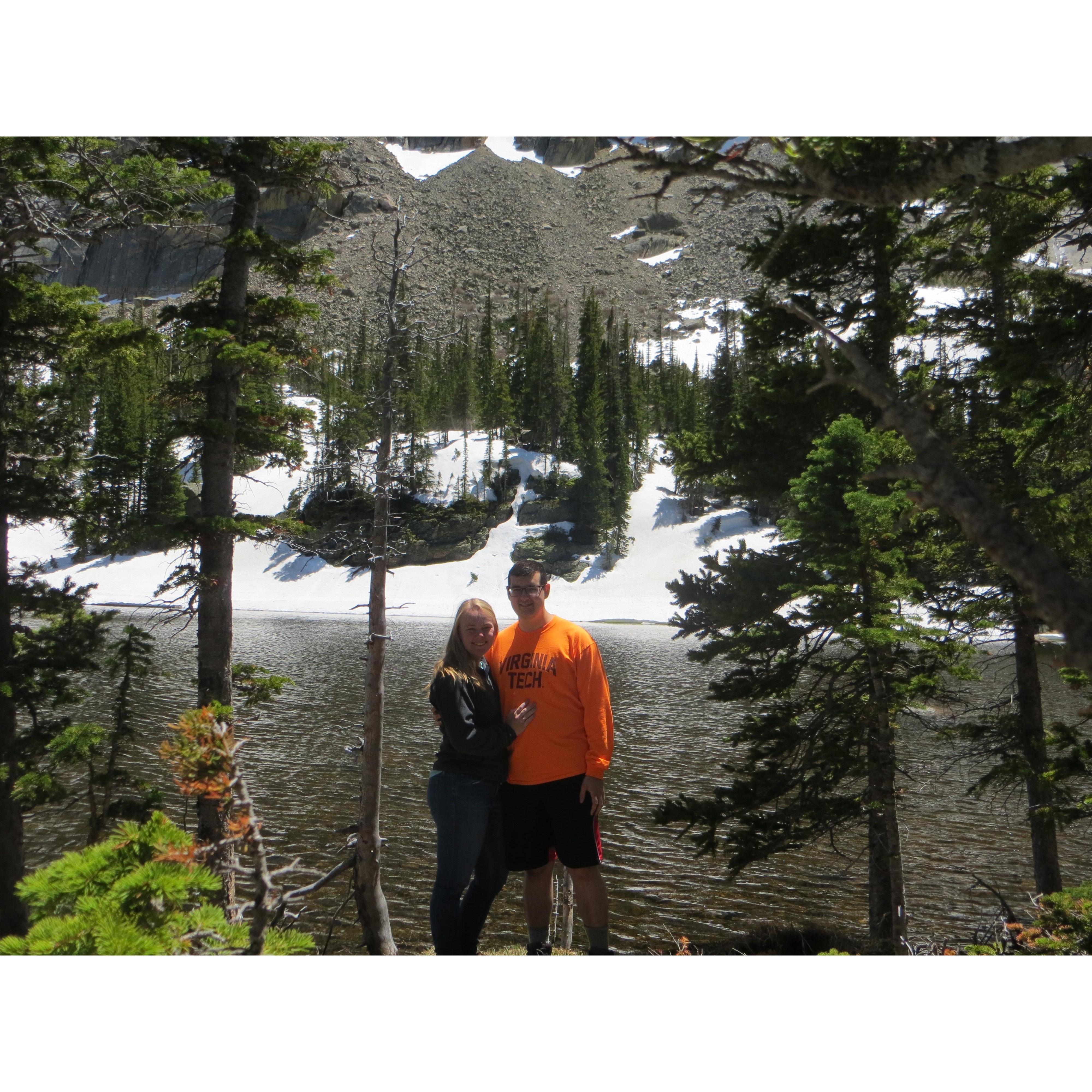 Ryan proposed to me right here in Rocky Mountain National Park in Colorado.