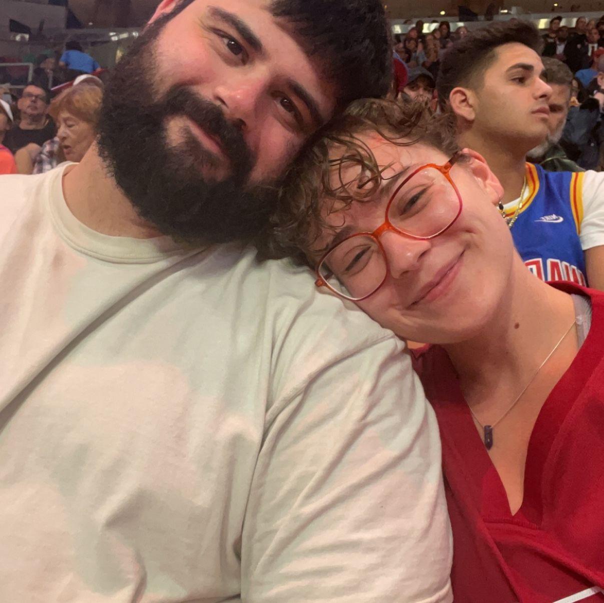 Ally's first visit to Miami! We saw the Heat play.