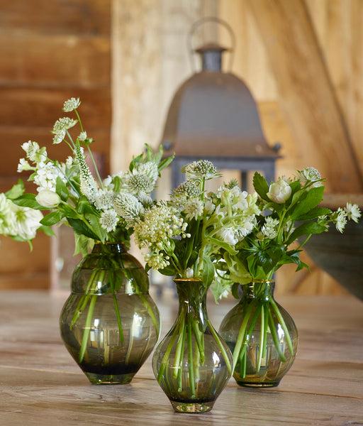 Sancia Baluster Glass Vase, Fern