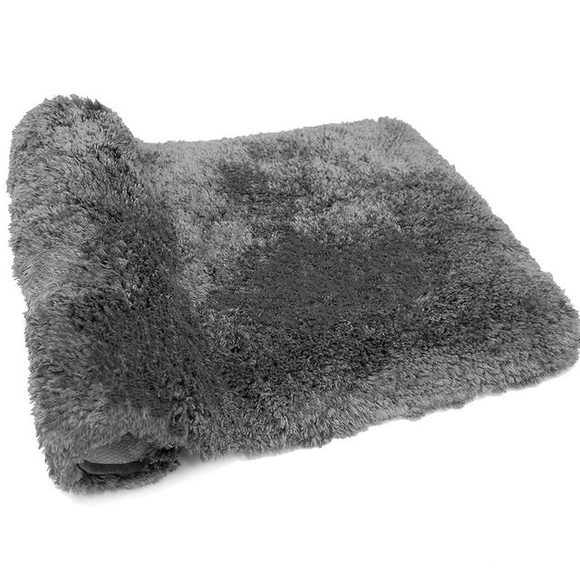 FIFU Bathroom Rugs Non Slip, Soft & Durable Bath Mats for Bathroom Floor, Machine Washable & Absorbent Bathmat 20x32 Inches Gray