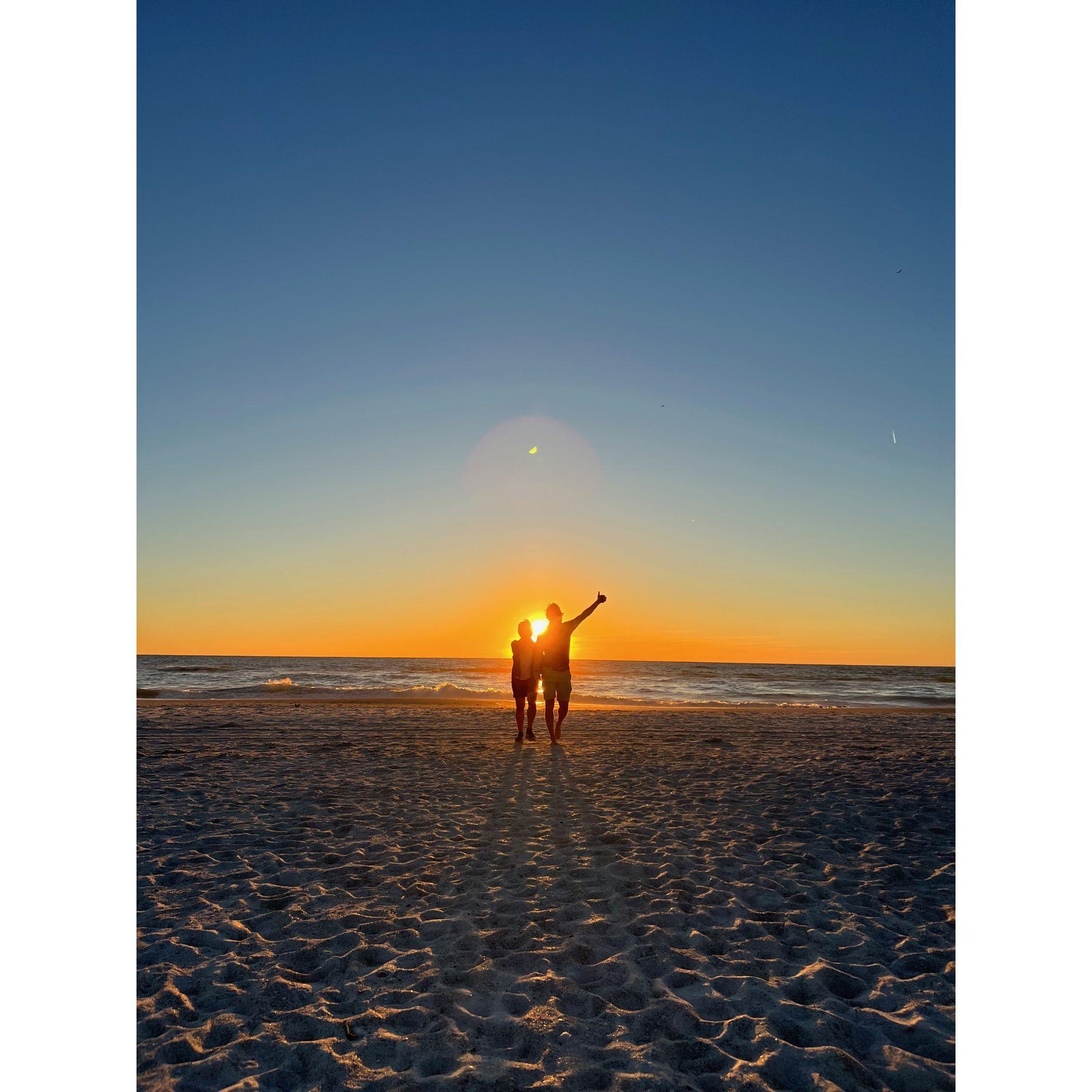 We're engaged! February 13, 2023 on Bradenton Beach in Florida