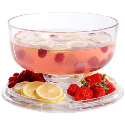 Gibson® 6-in-1 Glass Cake Platter with Dome Cover