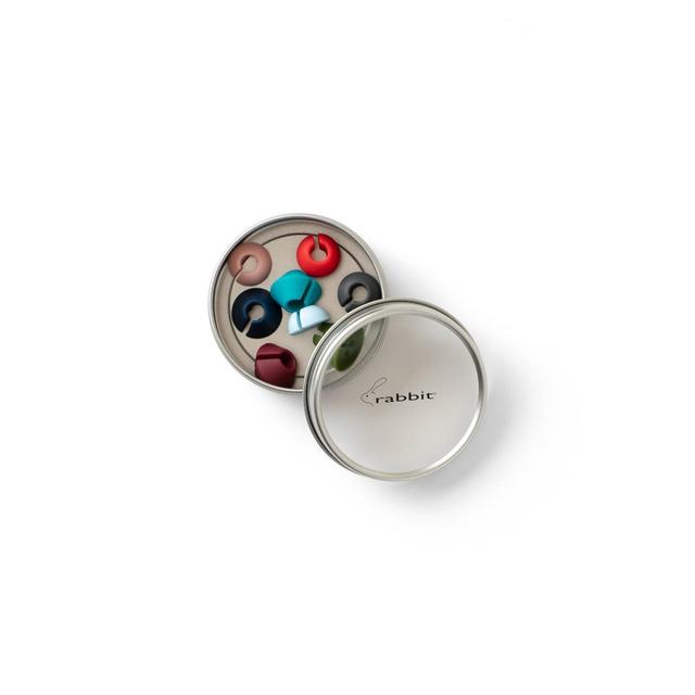 Rabbit 8pc Wine Charms with Magnetic Tin