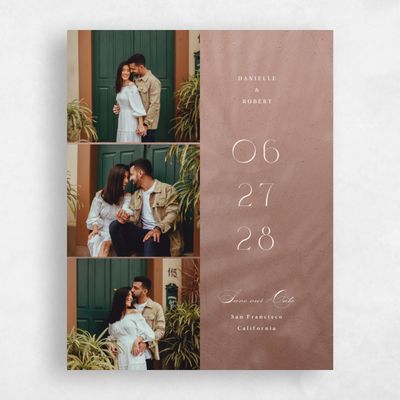 Chestnut, Brown Wedding Save the Date - Grandscape Multiphoto