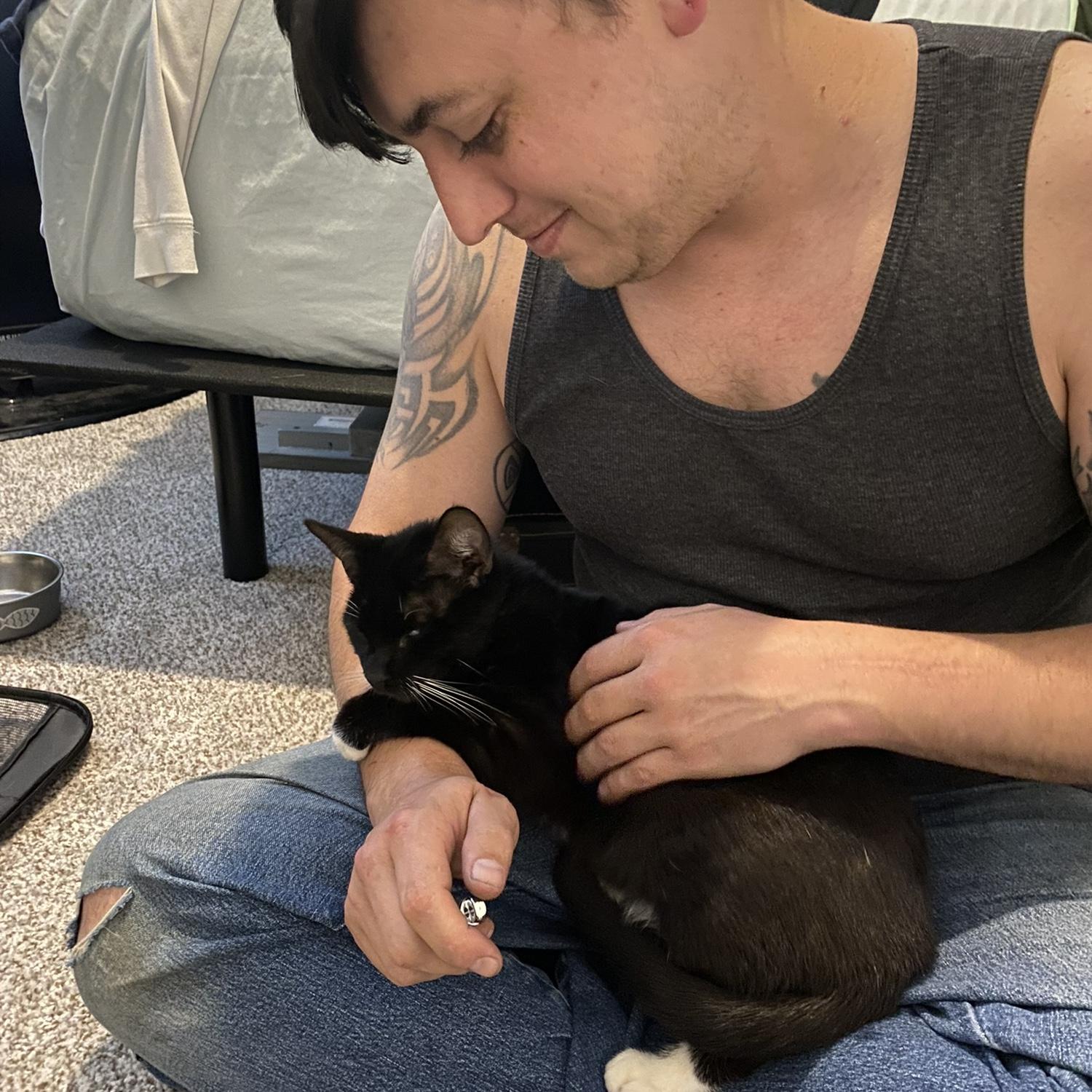 We moved in together in April ‘24 and a short while later we had our first pet together, Piccolo