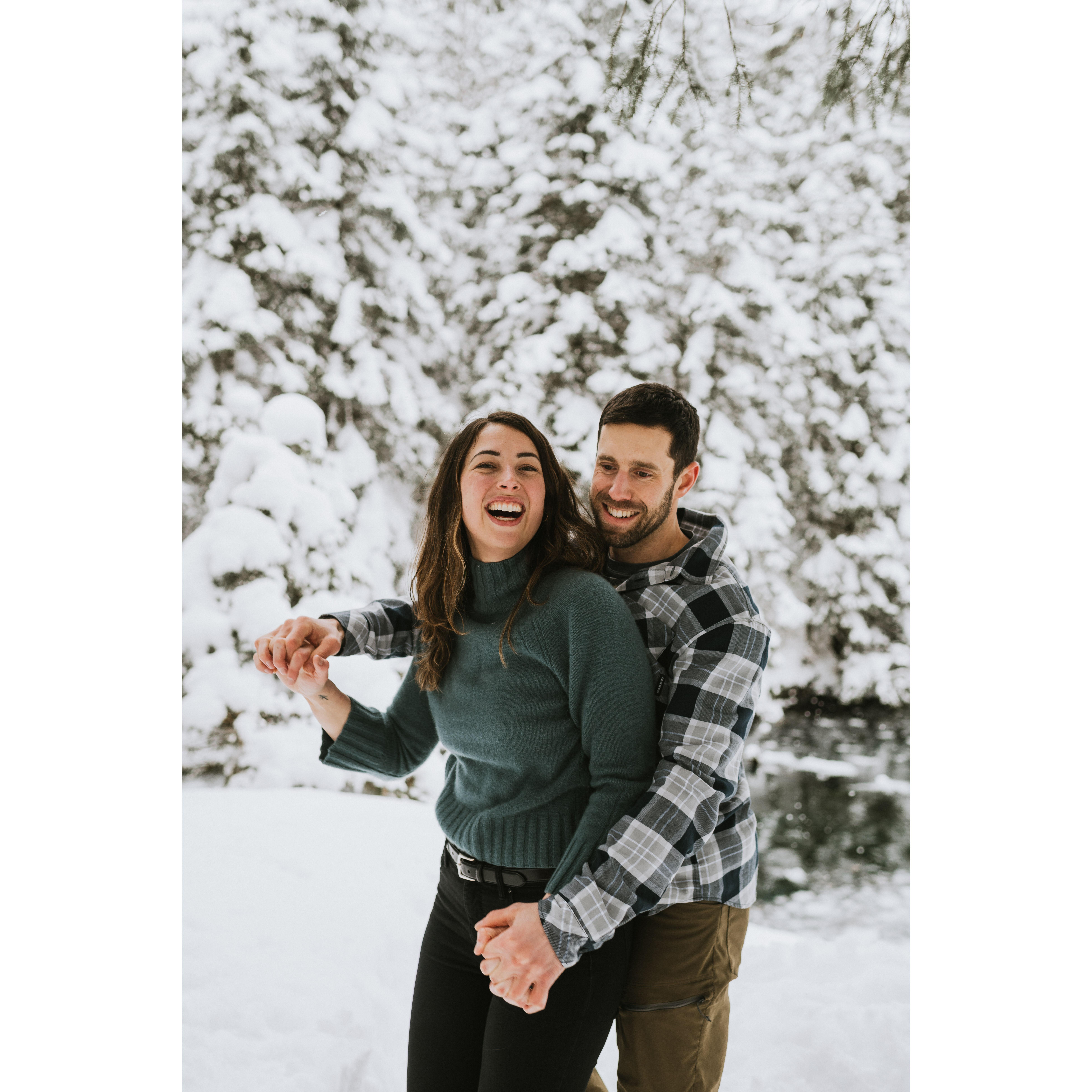 Engagement photos in Whittier