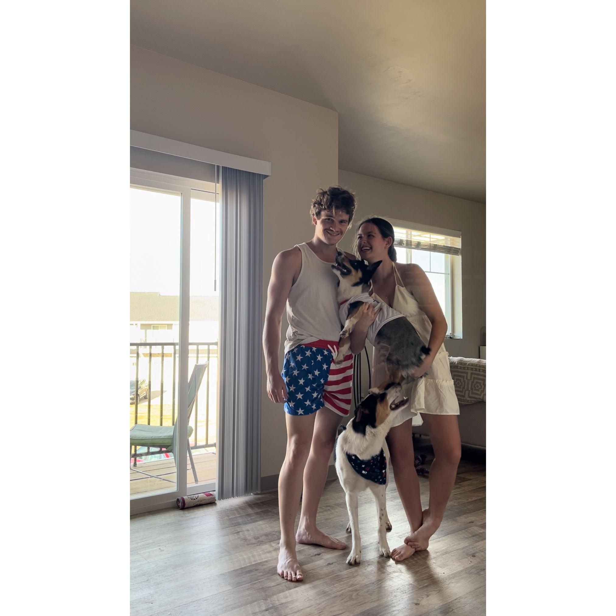 the best family picture we could get...fourth of july