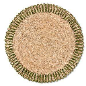 Green Annisa Straw Placemat