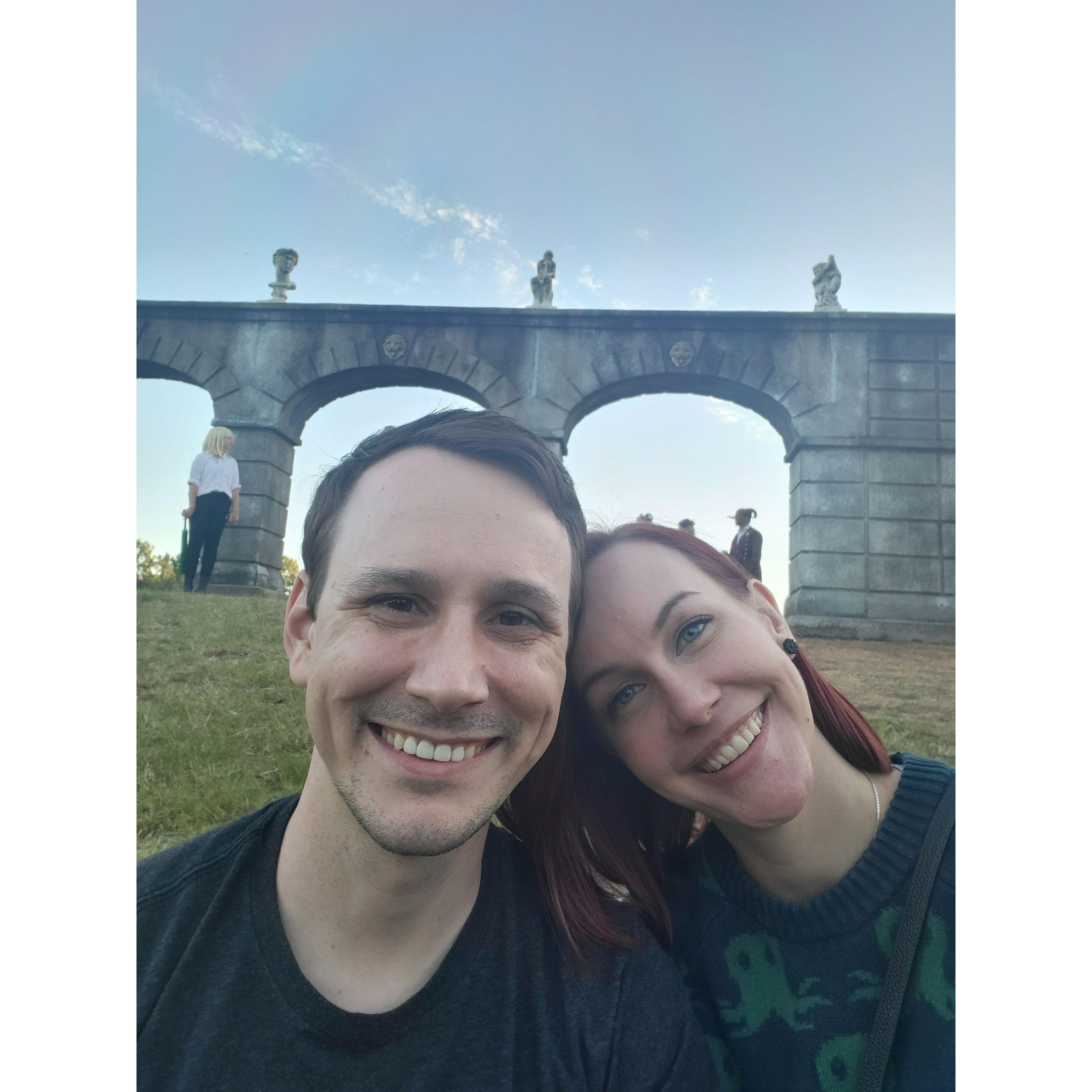 A few months into dating at the Texas Ren Fest