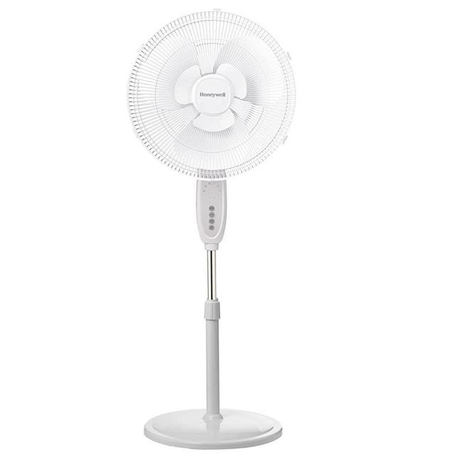 Honeywell Double Blade 16 Pedestal Fan White with Remote Control