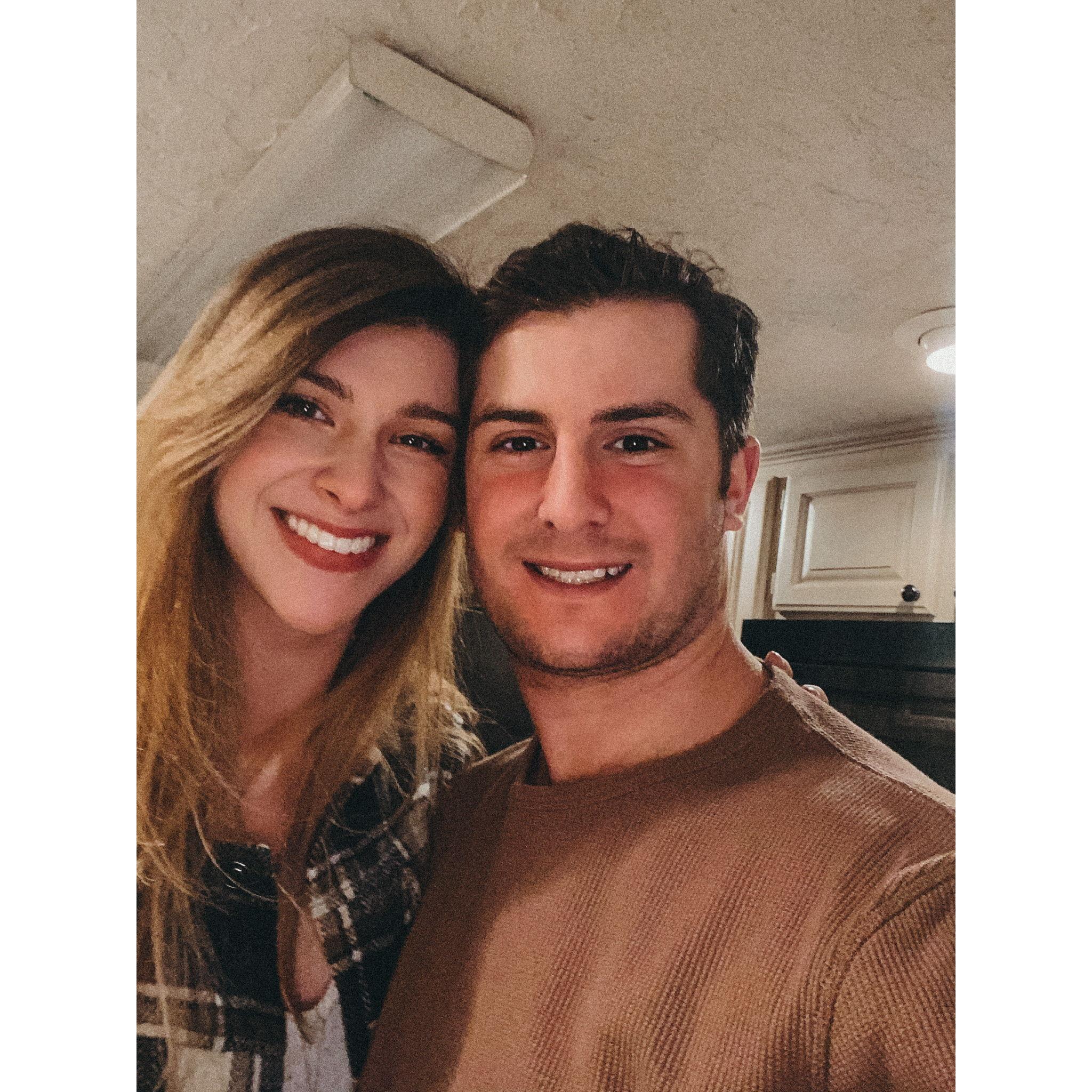 2.11.21 - Right after our first date at the Lawton Country Club!