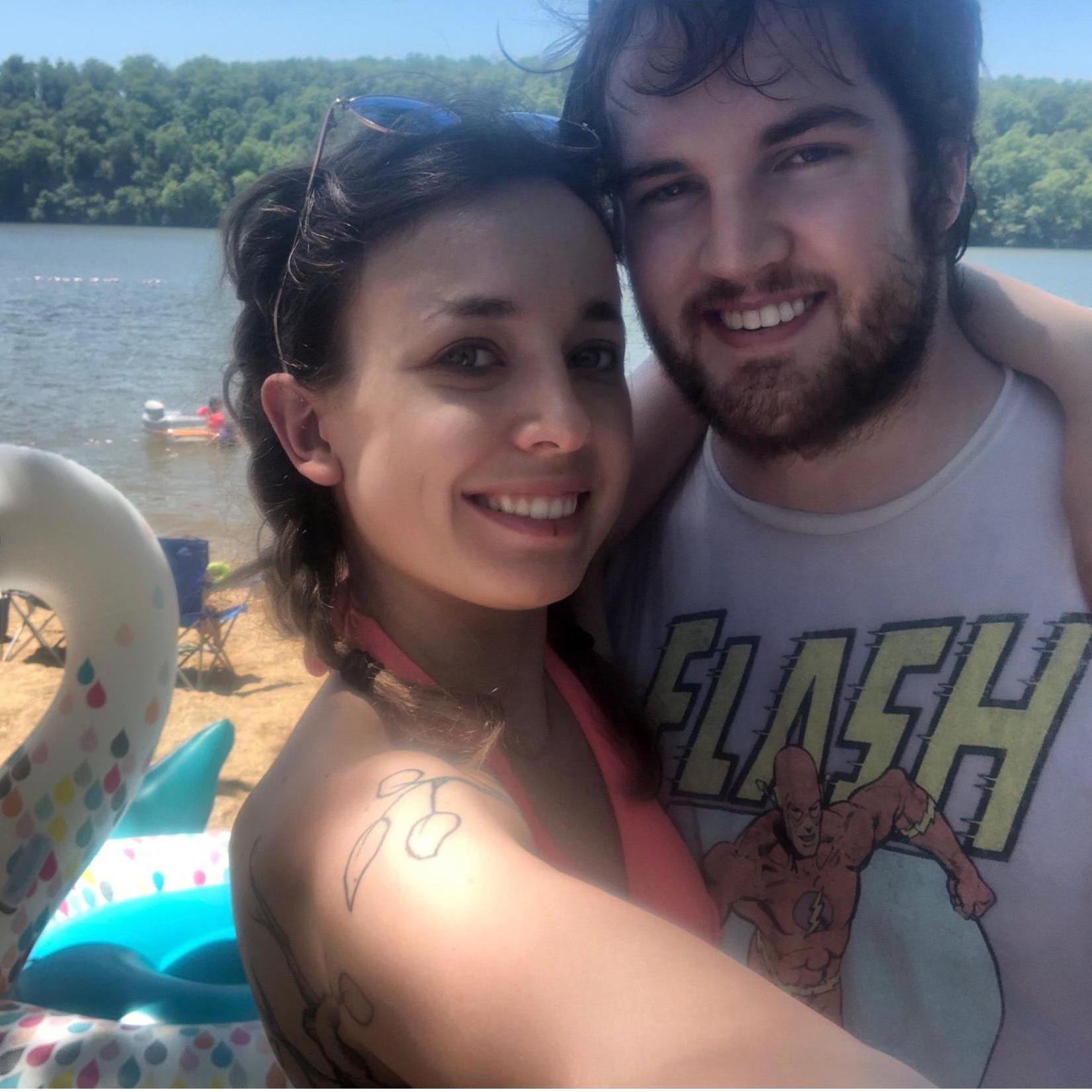 Swimming in Ozark Lake, Missouri. July, 7, 2018.