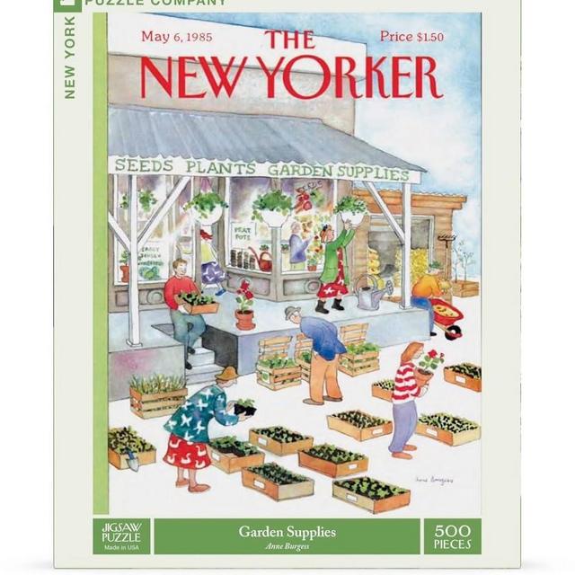 New York Puzzle Company - New Yorker Garden Supplies - 500 Piece Jigsaw Puzzle for Adults by Anne Burgess