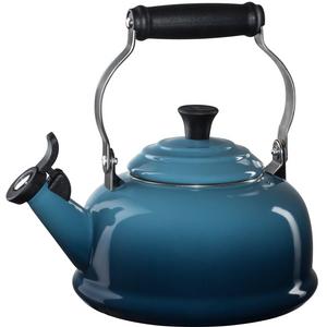Le Creuset Enamel-on-Steel Whistling 1-4/5-Quart Teakettle, Marine