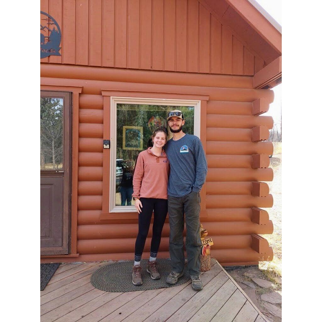 Visiting Nana and Grandpa Jim at their cabin, 2021
