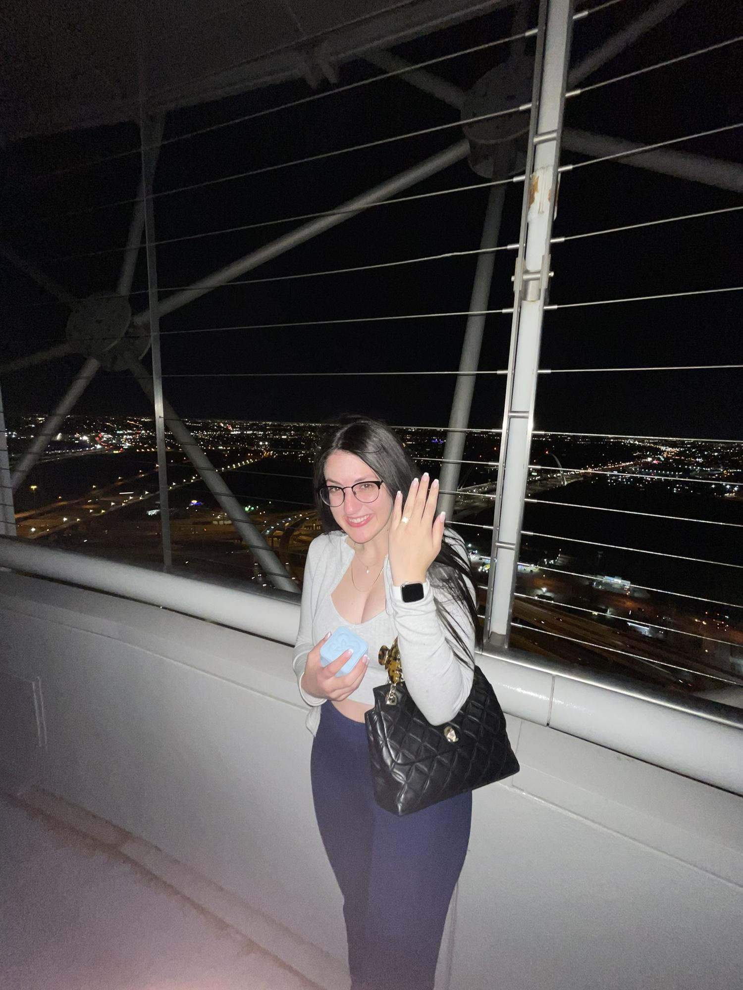 This photo was taken moments after Mario proposed to me ☺️