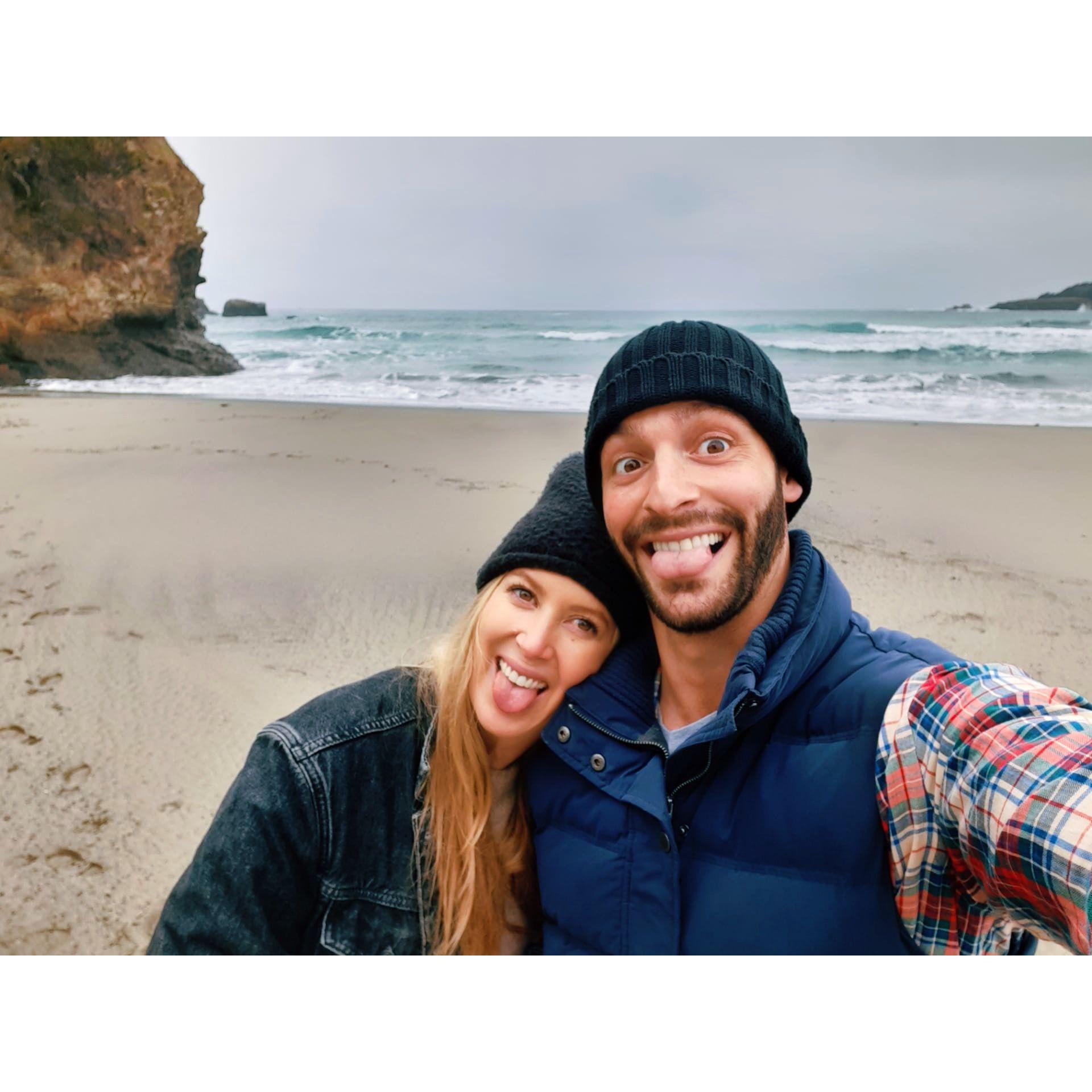 Mendocino on the northern coast of California