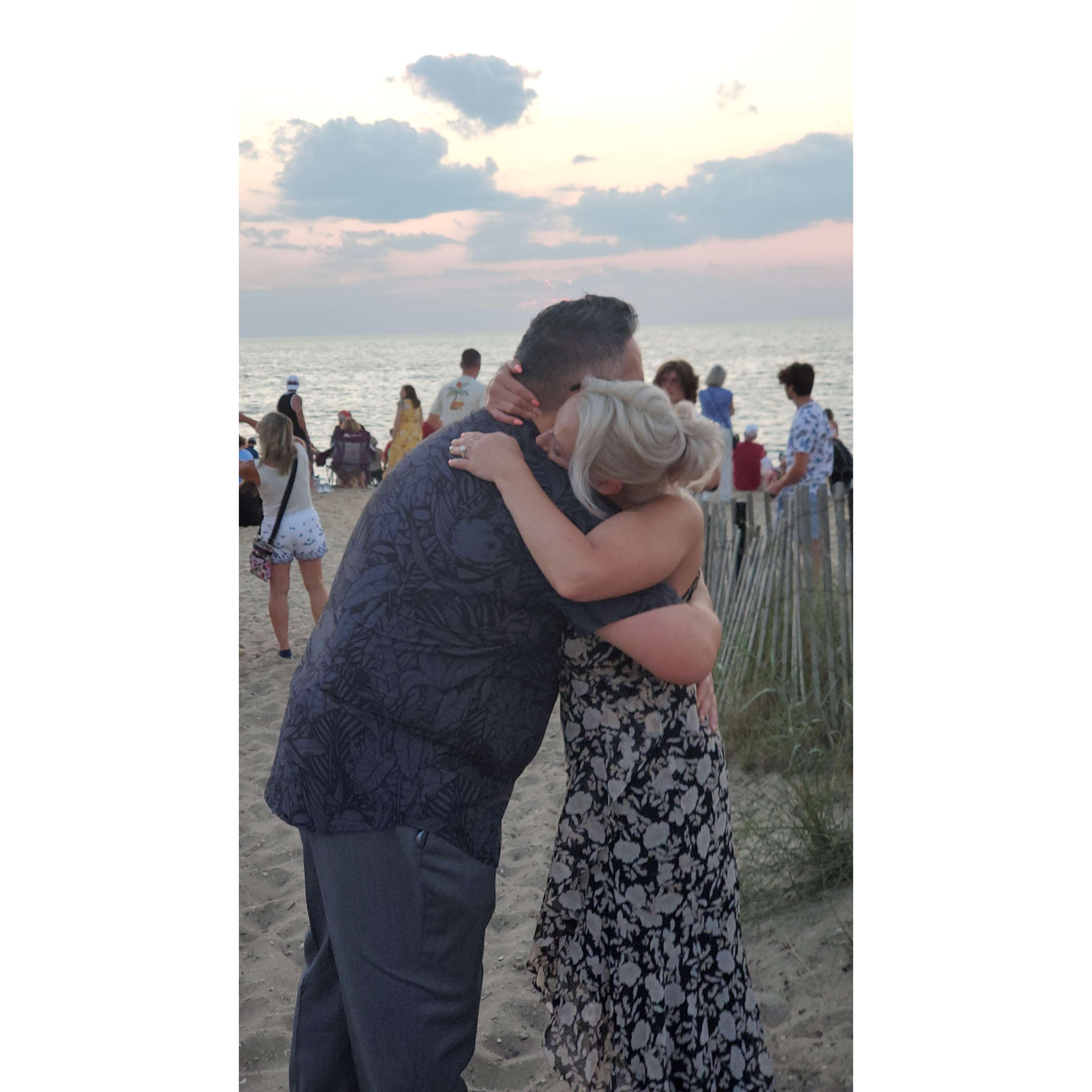The moment we became an engaged couple!