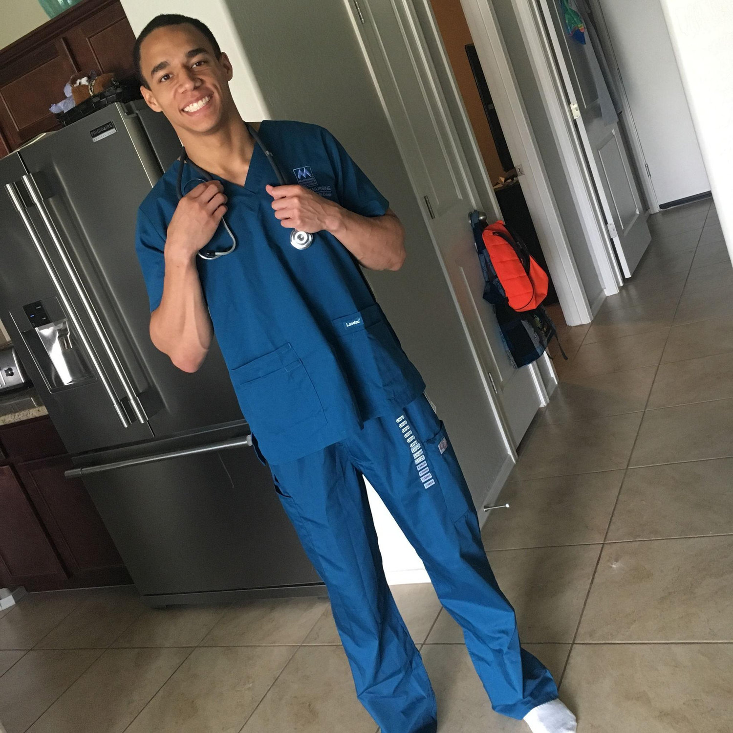 When Marques got into nursing school!